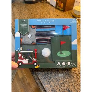 RW Golf Rorie Whelan Golfing Giftset 3 Comfort Socks Golf Ball Koozie Tees